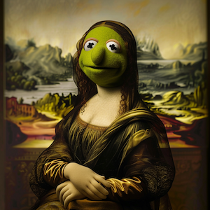 Mona Lisa as an alien