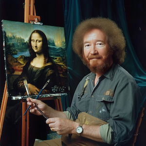 Mona Lisa by Bob Ross