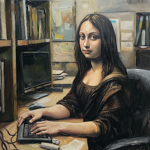 Mona Lisa at Work